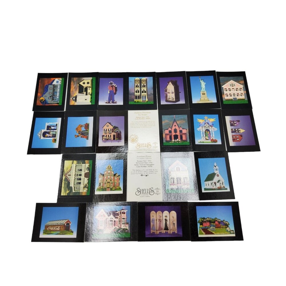 vintage shelia's collection trading cards set of 23